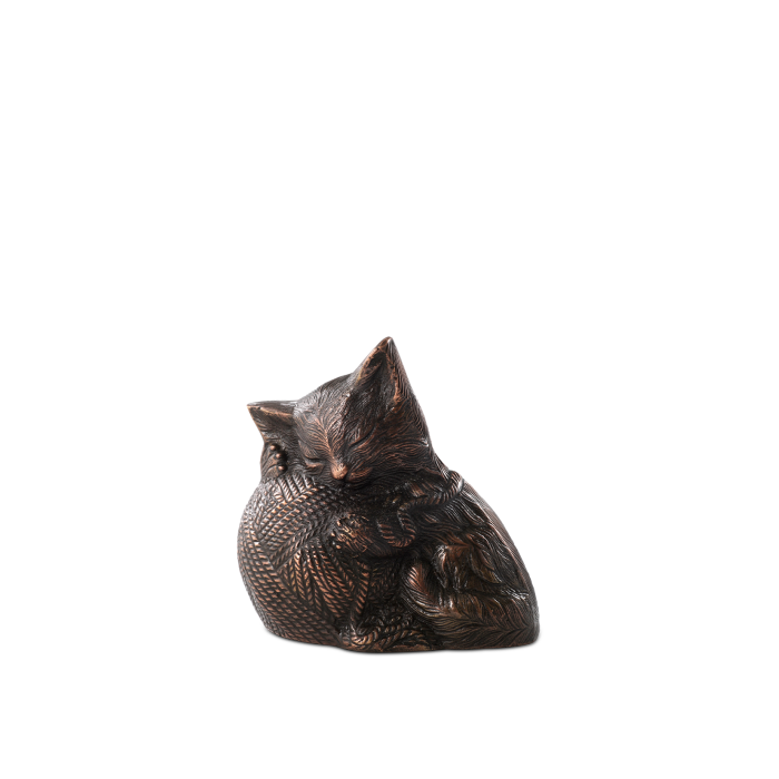 Edition Skulptura - Skulptururne Katze mit Wollknäuel